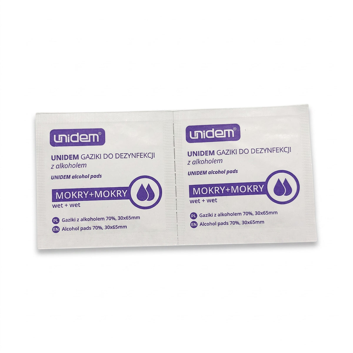UNIDEM alkoholservetter 6,5 × 3 cm, 10 st