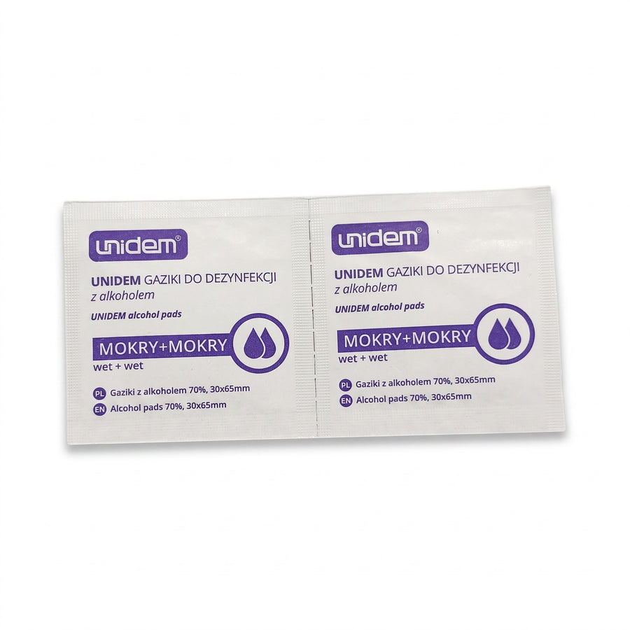 UNIDEM alkoholservetter 6,5 × 3 cm, 10 st